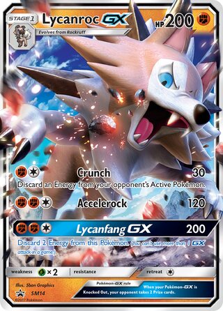 Lycanroc-GX 14/248 from Sun & Moon Promos