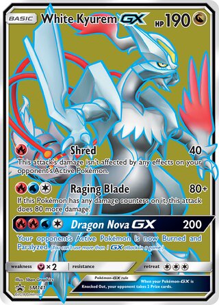 White Kyurem-GX 141/248 from Sun & Moon Promos