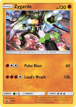 Zygarde 15/248 from Sun & Moon Promos