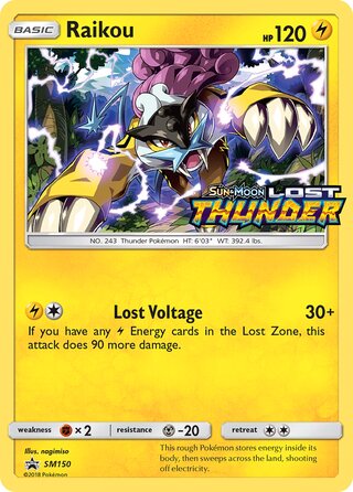 Raikou 150/248 from Sun & Moon Promos