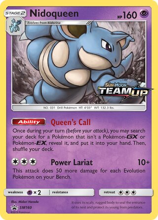 Nidoqueen 160/248 from Sun & Moon Promos