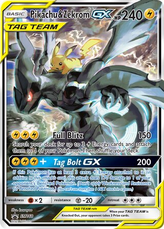 Pikachu & Zekrom-GX 168/248 from Sun & Moon Promos