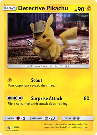 Detective Pikachu 170/248 from Sun & Moon Promos