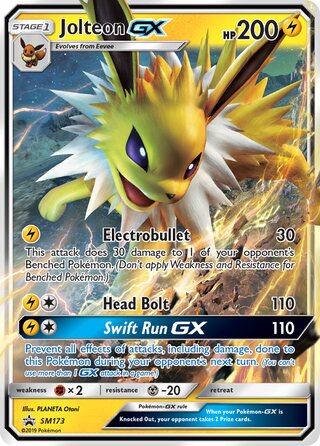 Jolteon-GX 173/248 from Sun & Moon Promos