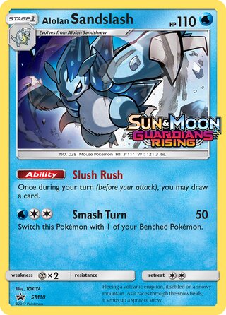 Alolan Sandslash 18/248 from Sun & Moon Promos