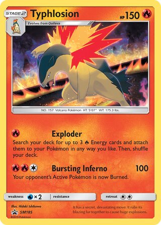 Typhlosion 185/248 from Sun & Moon Promos
