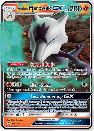 Alolan Marowak-GX 187/248 from Sun & Moon Promos
