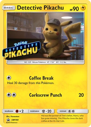 Detective Pikachu 190/248 from Sun & Moon Promos