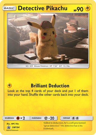 Detective Pikachu 194/248 from Sun & Moon Promos