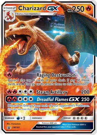 Charizard-GX 195/248 from Sun & Moon Promos