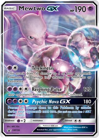 Mewtwo-GX 196/248 from Sun & Moon Promos
