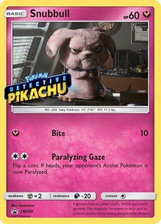 Snubbull 200/248 from Sun & Moon Promos
