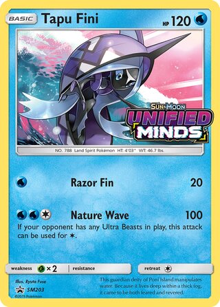 Tapu Fini 203/248 from Sun & Moon Promos