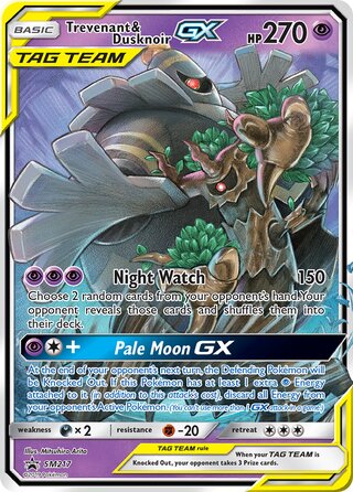 Trevenant & Dusknoir-GX 217/248 from Sun & Moon Promos