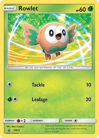 Rowlet 22/248 from Sun & Moon Promos