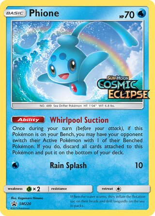 Phione 220/248 from Sun & Moon Promos