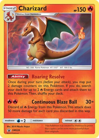 Charizard 226/248 from Sun & Moon Promos