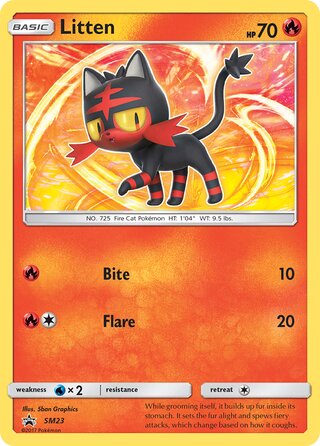 Litten 23/248 from Sun & Moon Promos
