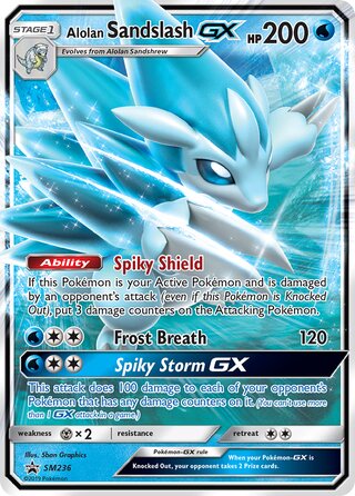 Alolan Sandslash-GX 236/248 from Sun & Moon Promos