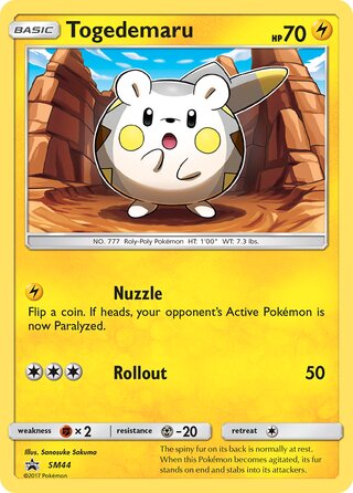 Togedemaru 44/248 from Sun & Moon Promos