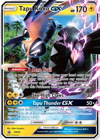 Tapu Koko-GX 50/248 from Sun & Moon Promos