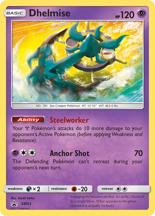 Dhelmise 53/248 from Sun & Moon Promos