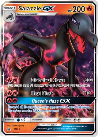Salazzle-GX 63/248 from Sun & Moon Promos