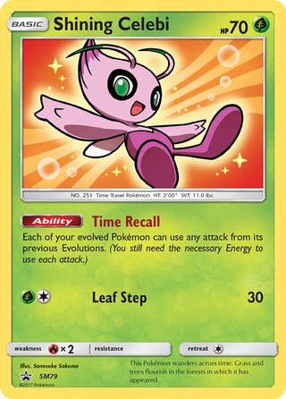 Shining Celebi 79/248 from Sun & Moon Promos