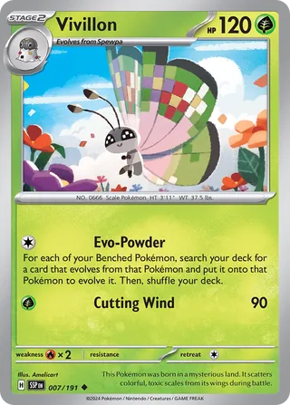 Vivillon 7/252 from Surging Sparks