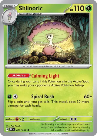 Shiinotic 9/252 from Surging Sparks