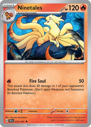 Ninetales 17/252 from Surging Sparks