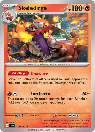 Skeledirge 31/252 from Surging Sparks