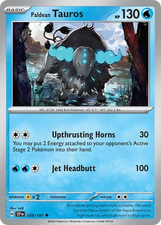 Paldean Tauros 39/252 from Surging Sparks