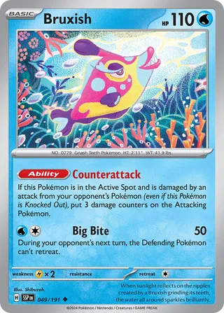 Bruxish 49/252 from Surging Sparks