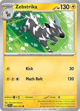 Zebstrika 63/252 from Surging Sparks