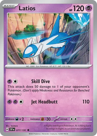 Latios 77/252 from Surging Sparks