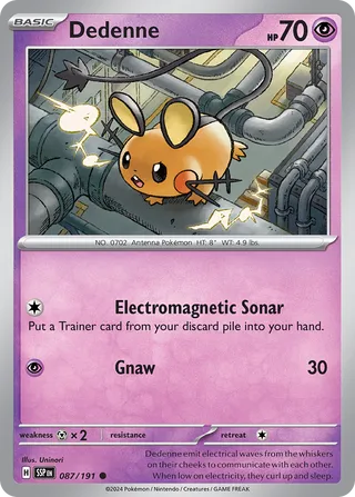 Dedenne 87/252 from Surging Sparks
