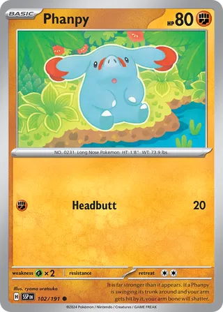 Phanpy 102/252 from Surging Sparks