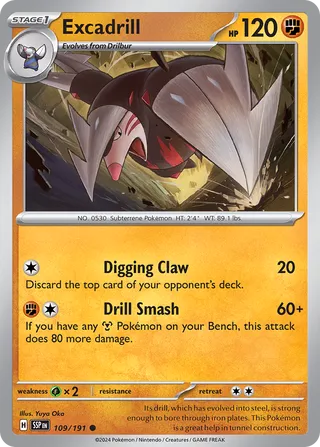 Excadrill 109/252 from Surging Sparks