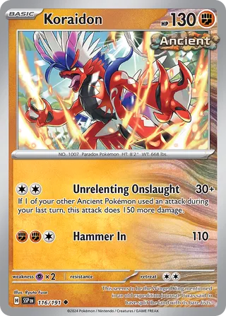 Koraidon 116/252 from Surging Sparks