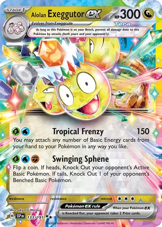 Alolan Exeggutor ex 133/252 from Surging Sparks