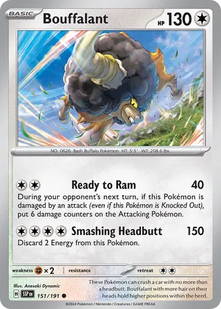 Bouffalant 151/252 from Surging Sparks