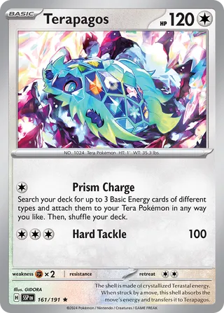 Terapagos 161/252 from Surging Sparks