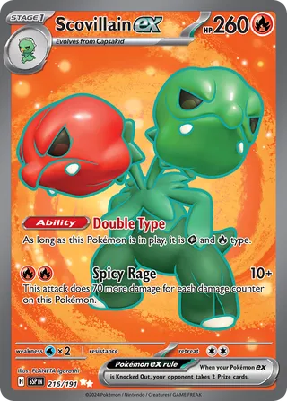 Scovillain ex 216/252 from Surging Sparks