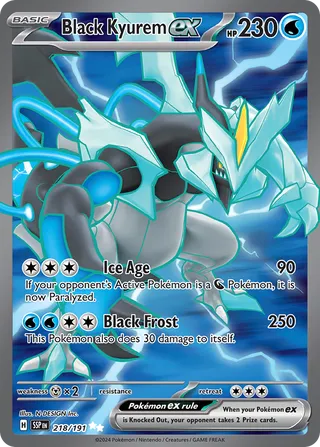 Black Kyurem ex 218/252 from Surging Sparks