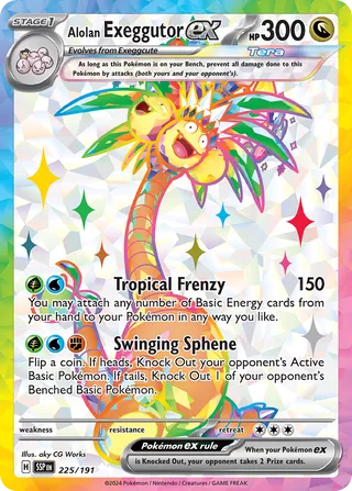 Alolan Exeggutor ex 225/252 from Surging Sparks