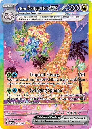 Alolan Exeggutor ex 242/252 from Surging Sparks