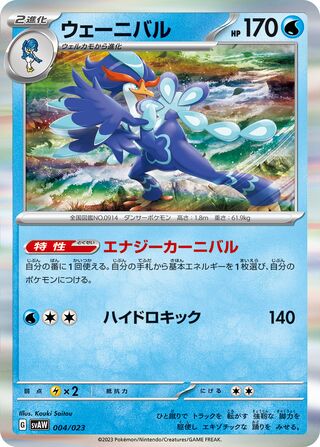 Quaquaval 4/23 from Quaxly & Mimikyu ex Starter Set ex
