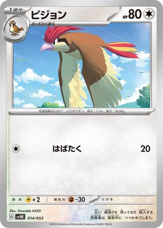 Pidgeotto 14/53 from Ancient Koraidon ex Starter Deck & Build Set