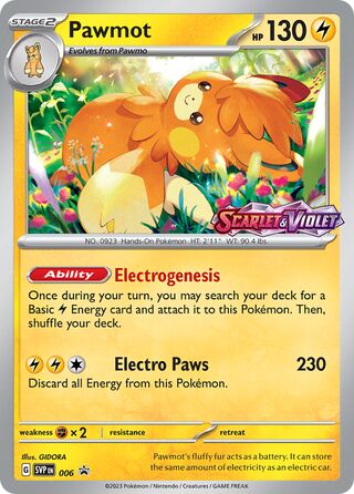 Pawmot 6/209 from Scarlet & Violet Promos